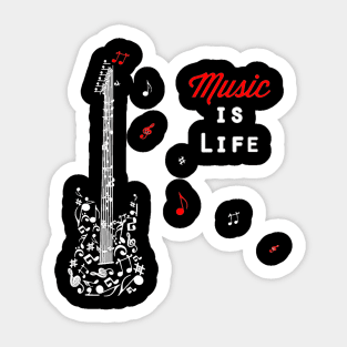 Music Is Life #1 Sticker